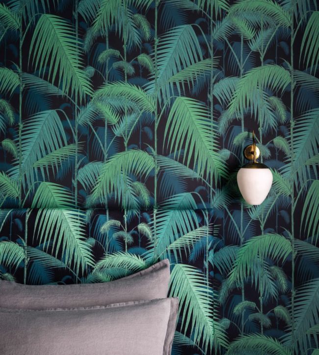 Palm Jungle Room Wallpaper - Green