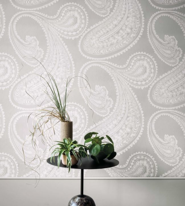 Rajapur Room Wallpaper - Gray