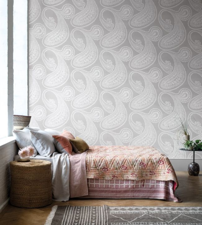 Rajapur Room Wallpaper 2 - Gray