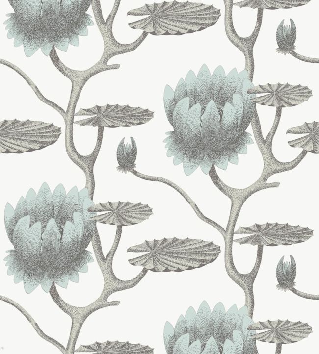 Summer Lily Wallpaper - Blue  - Cole & Son