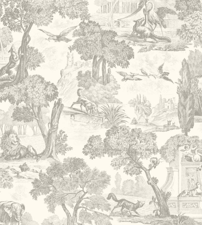 Versailles Wallpaper - Gray 