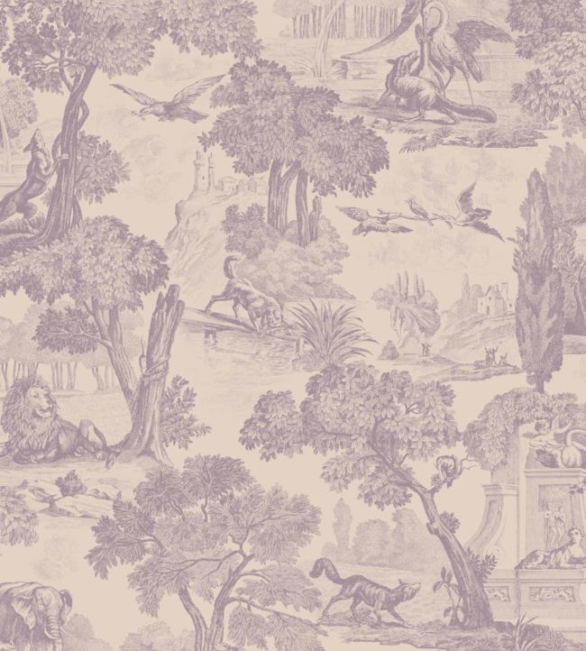 Versailles Wallpaper - Purple 