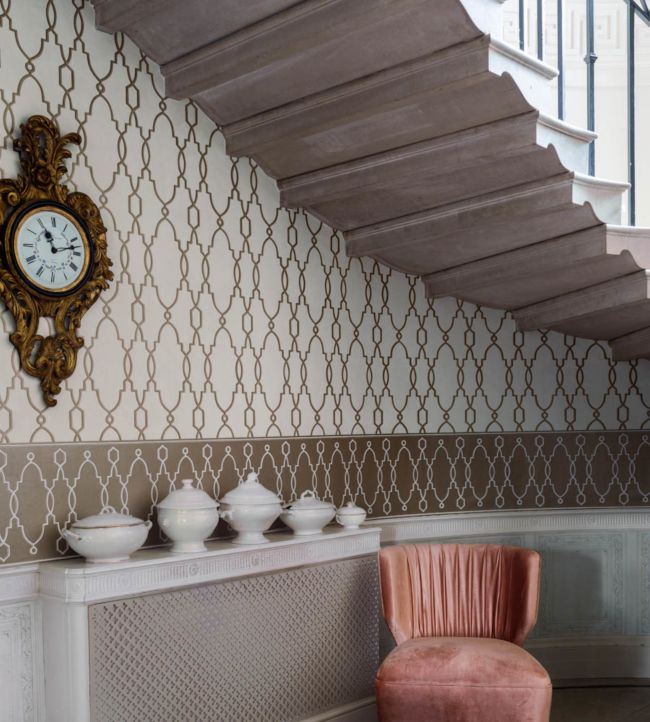 Parterre Room Wallpaper - Cream 