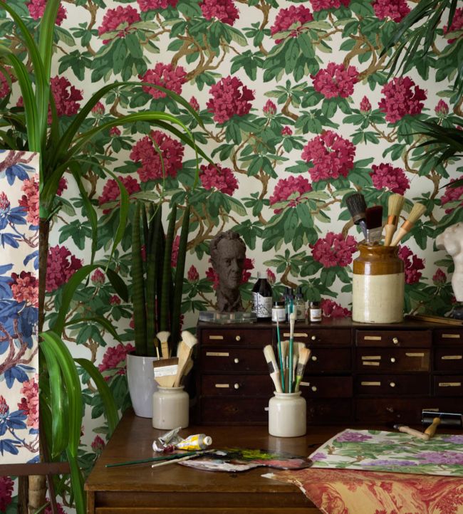 Bourlie Wallpaper - Green - Cole & Son