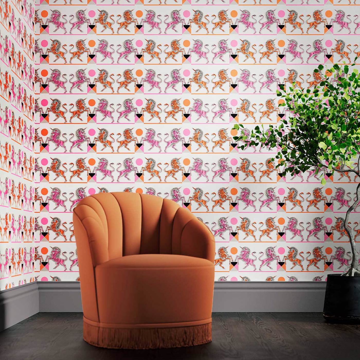 Elixir of Life Room Wallpaper - Pink