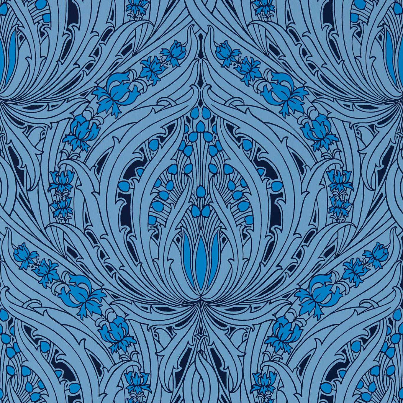 Mildmay Wallpaper - Blue