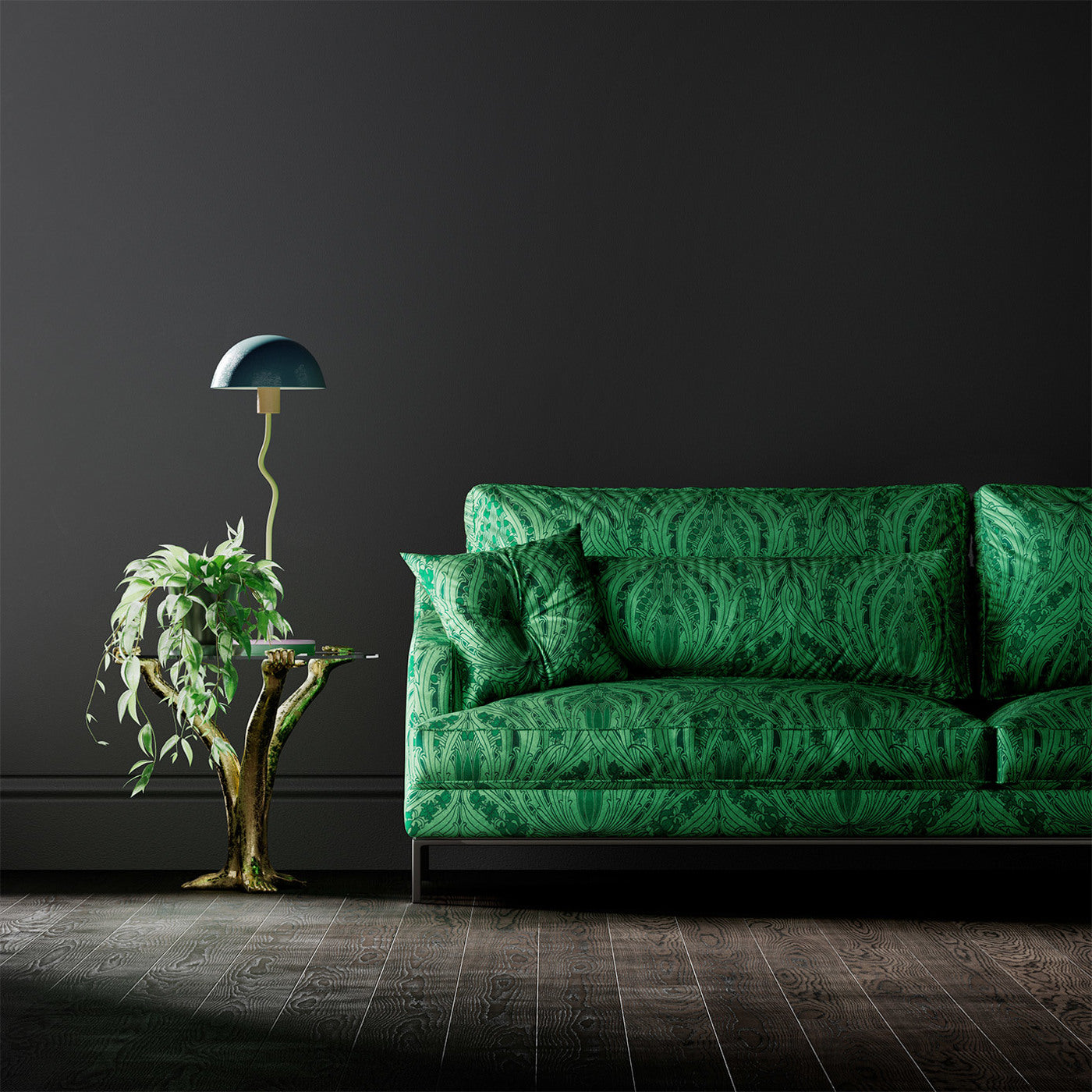 Mildmay Room Fabric - Green