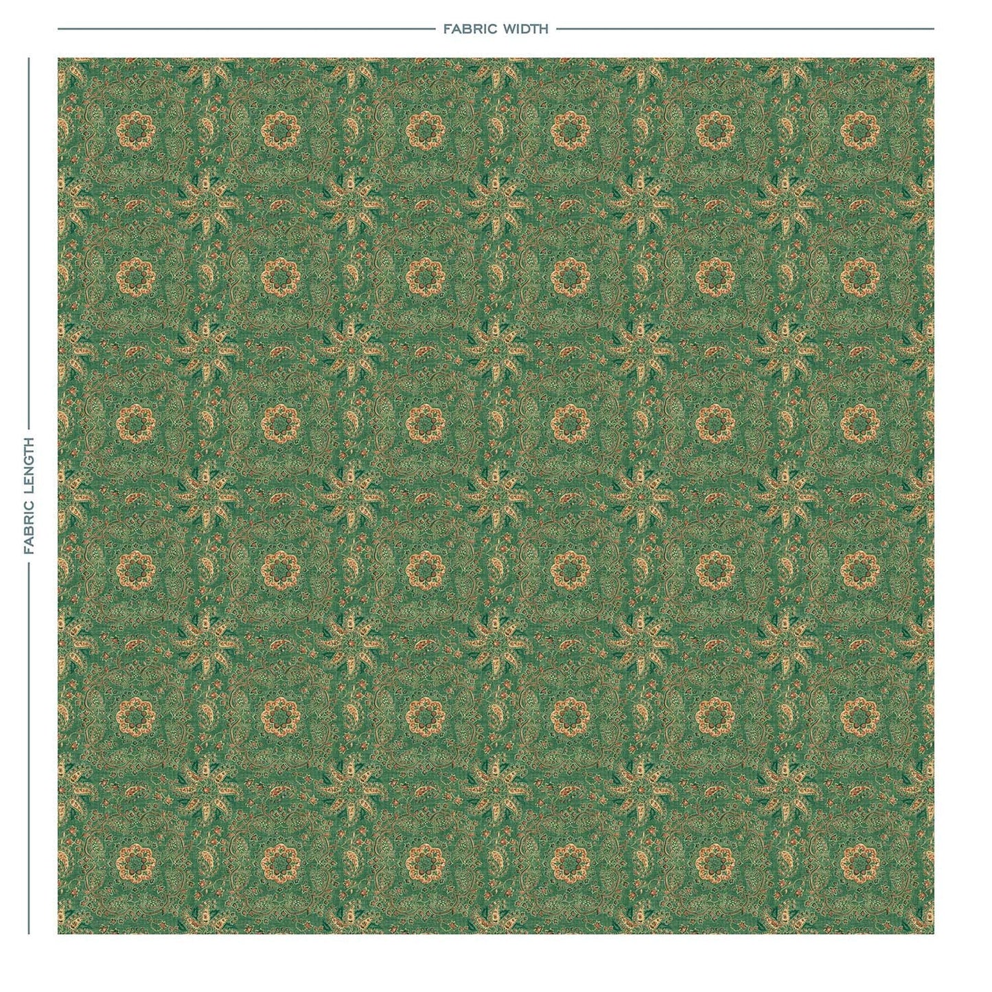 ADALINE Jade Linen Mix Fabric - Warner House