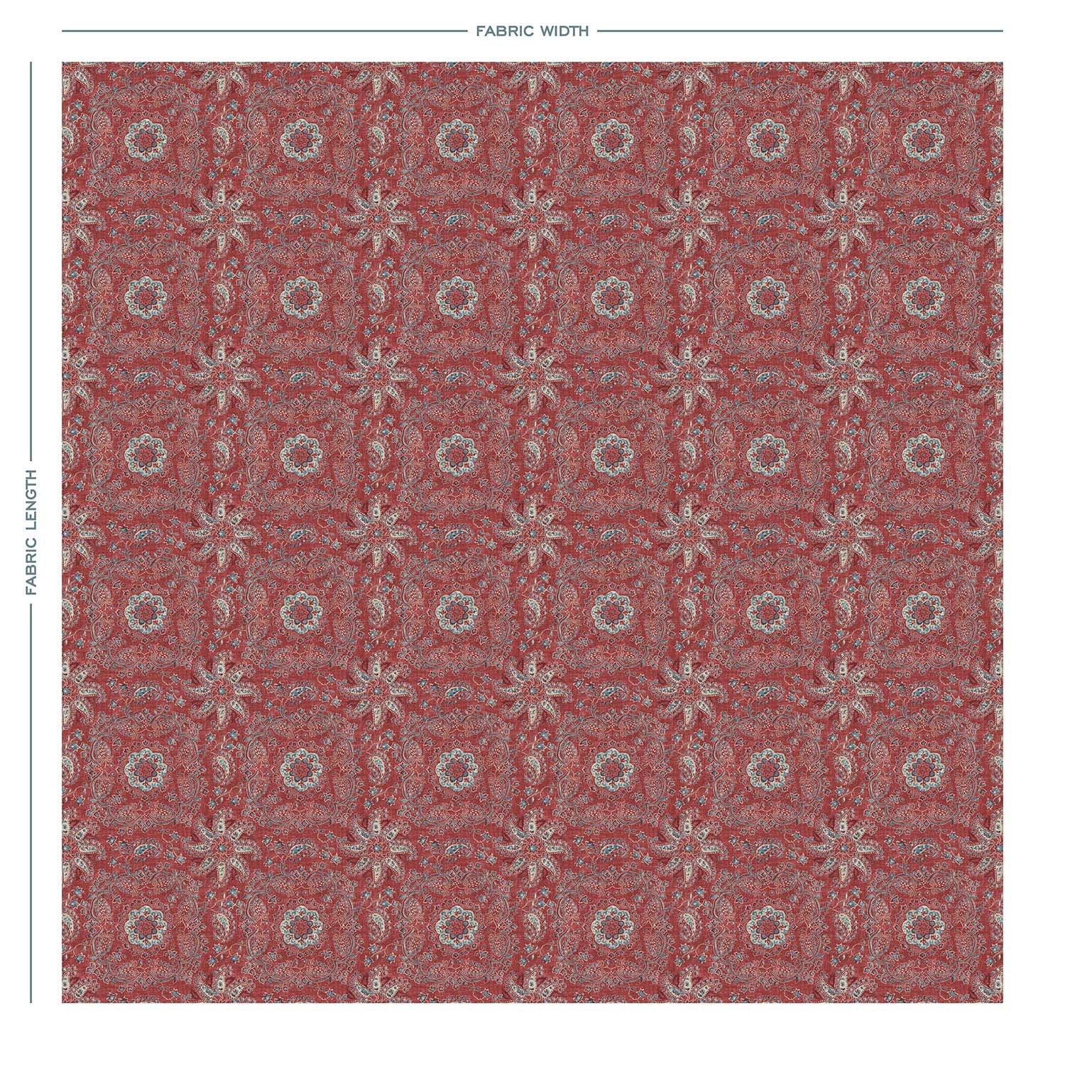 ADALINE Merlot Linen Mix Fabric - Warner House