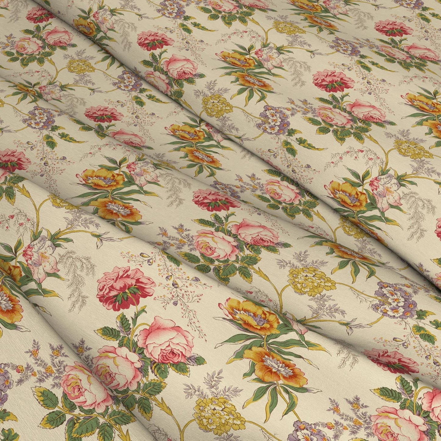 ALLENDALE Antique Linen Mix Fabric - Warner House