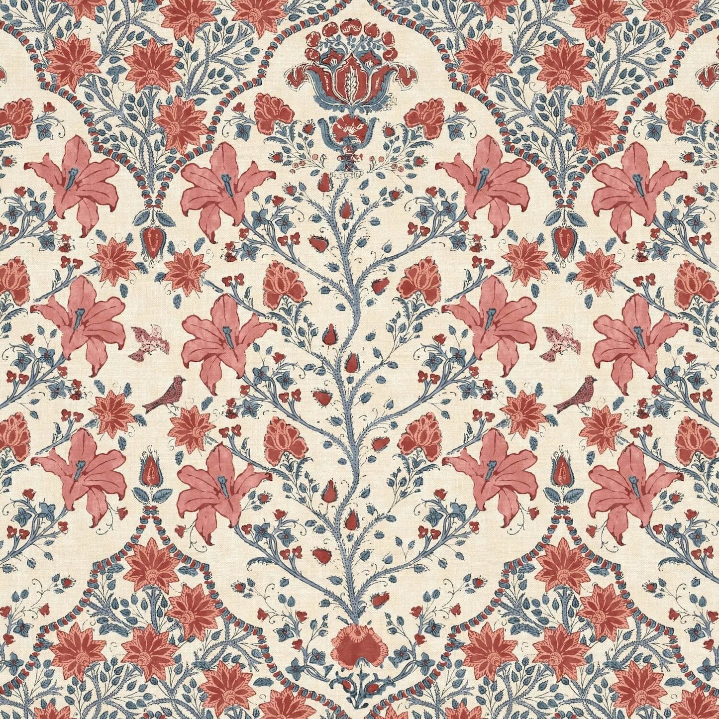 AMOLI Rouge Linen Mix Fabric - Warner House