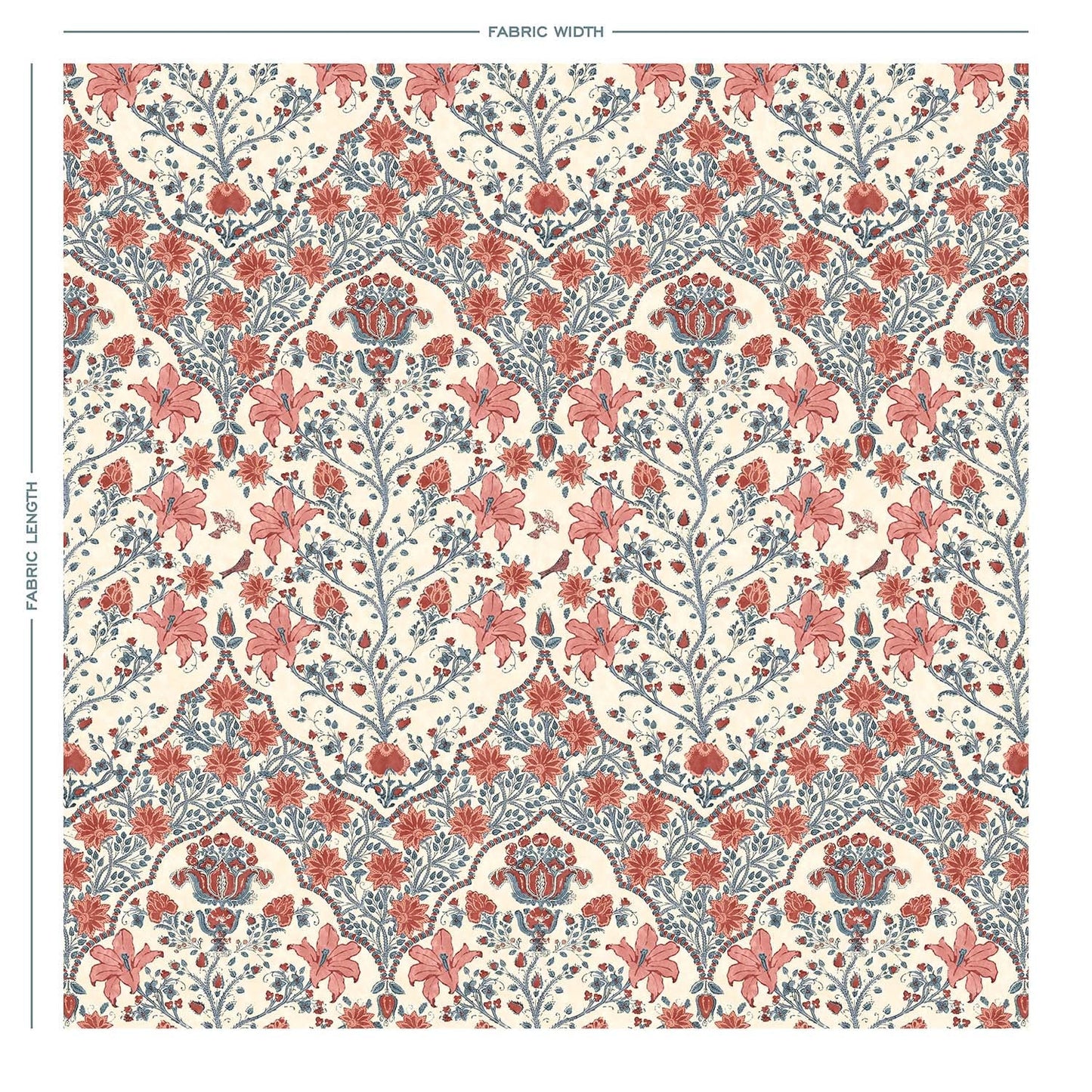 AMOLI Rouge Linen Mix Fabric - Warner House
