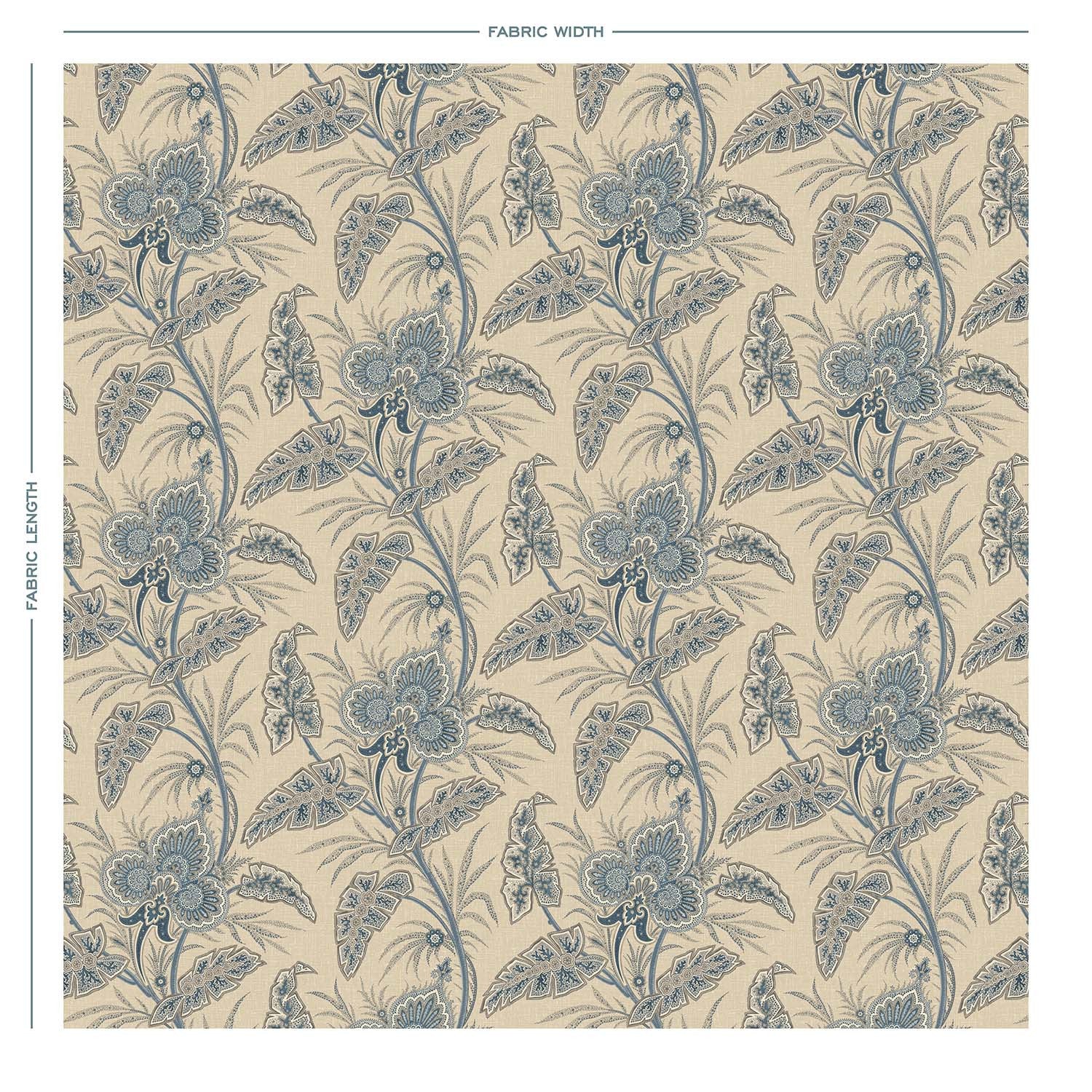 ANIKA Wedgwood Linen Mix Fabric - Warner House