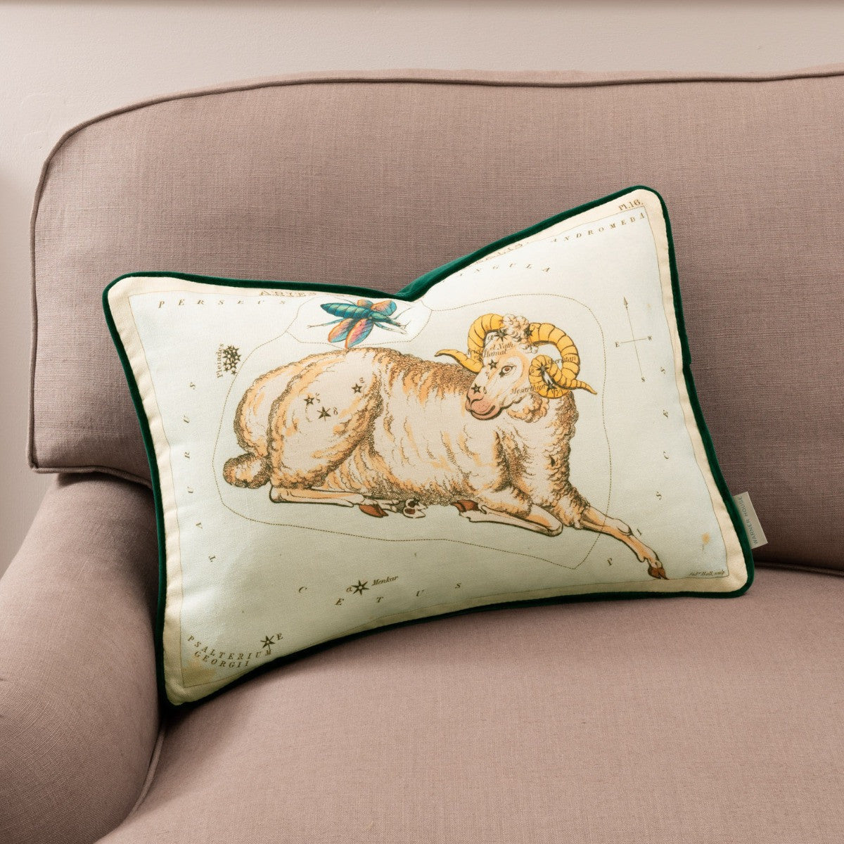 ARIES Archive Linen Mix Cushion - Warner House