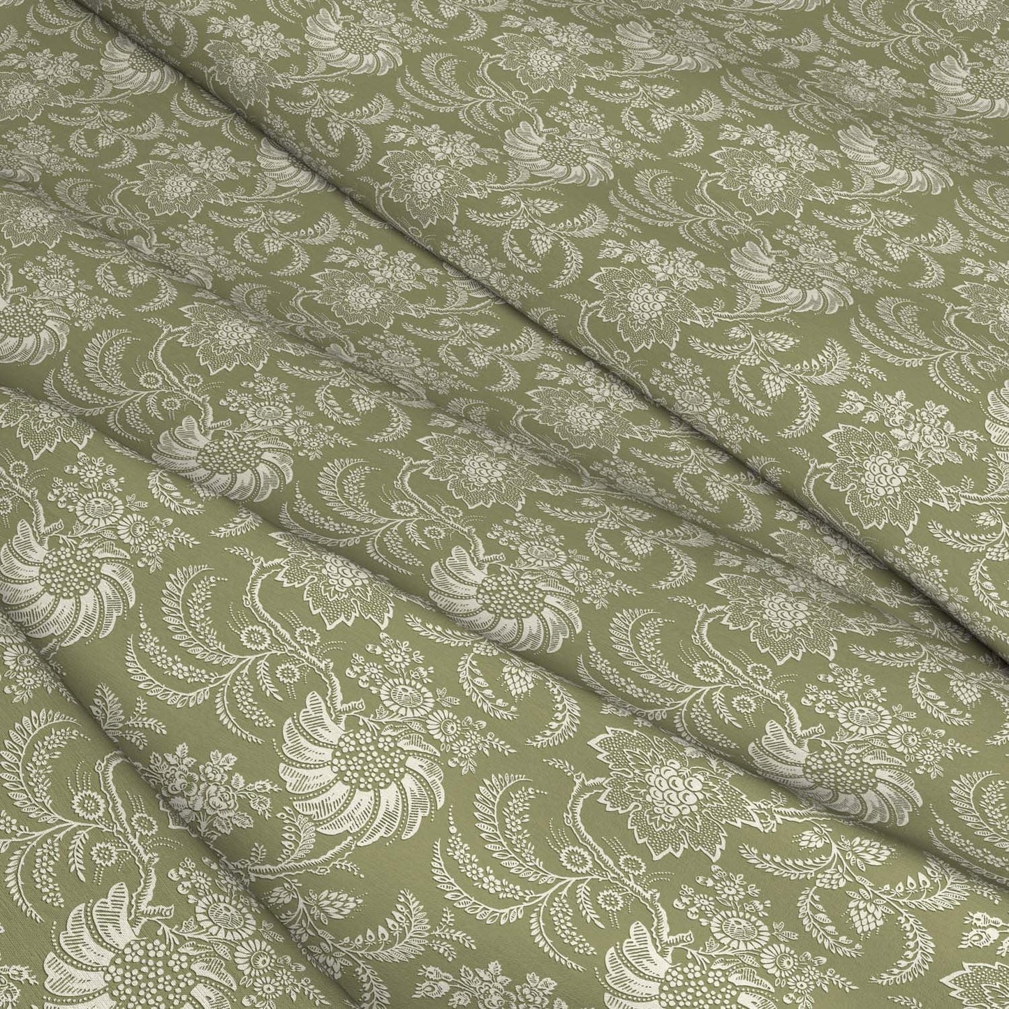 AVIGNON Fern Linen Mix Fabric - Warner House