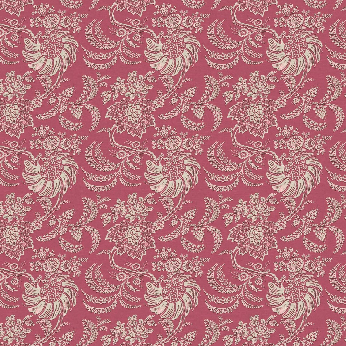 AVIGNON Raspberry Linen Mix Fabric - Warner House