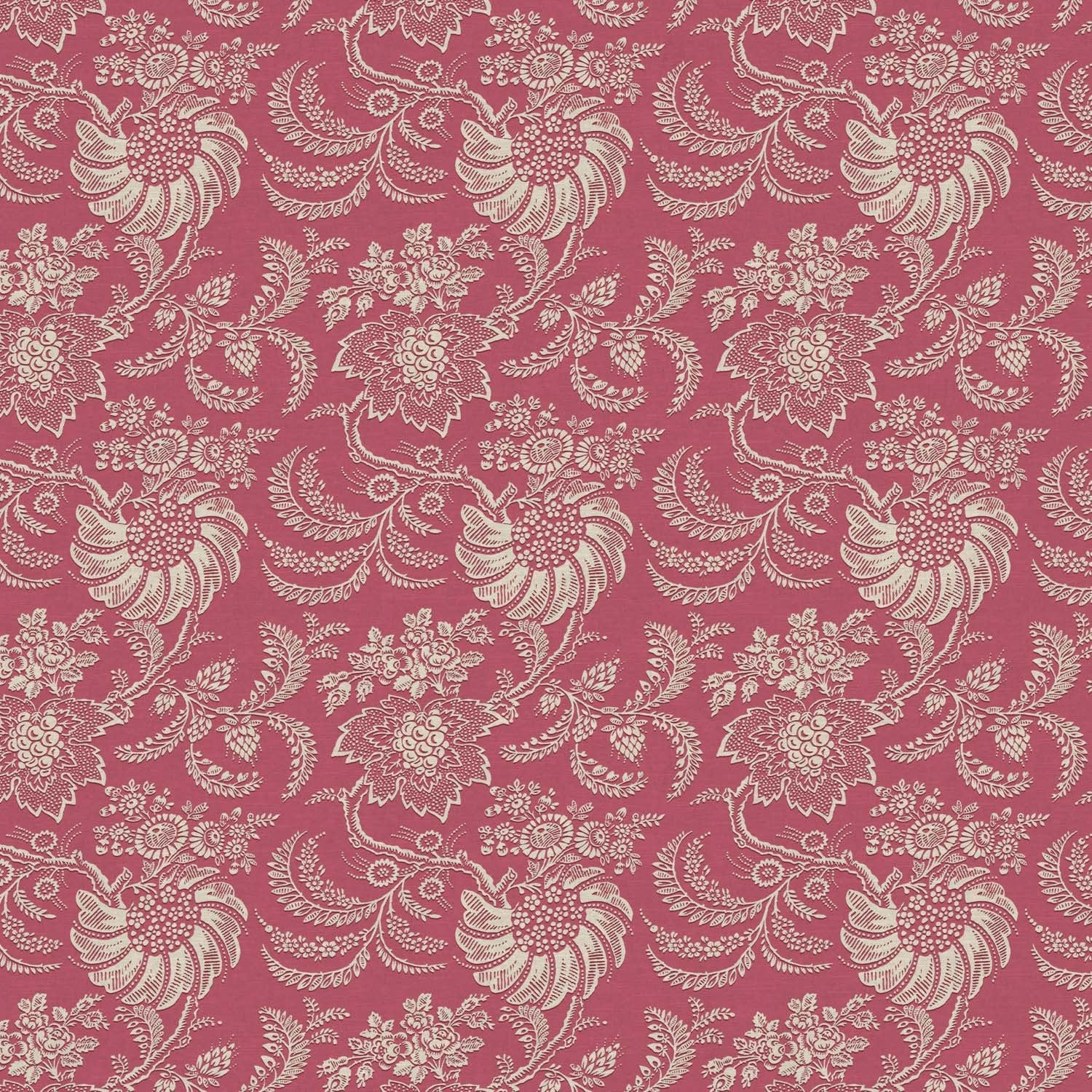 AVIGNON Raspberry Linen Mix Fabric - Warner House