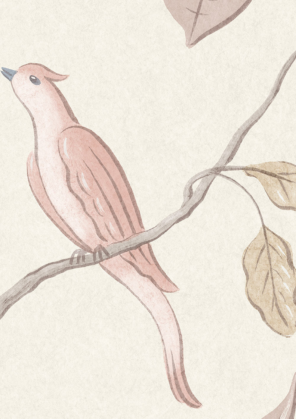 Adam's Eden Wallpaper - Pink - Lewis & Wood