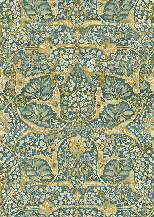 Alhambra 50 Wallpaper - Green - Lewis & Wood