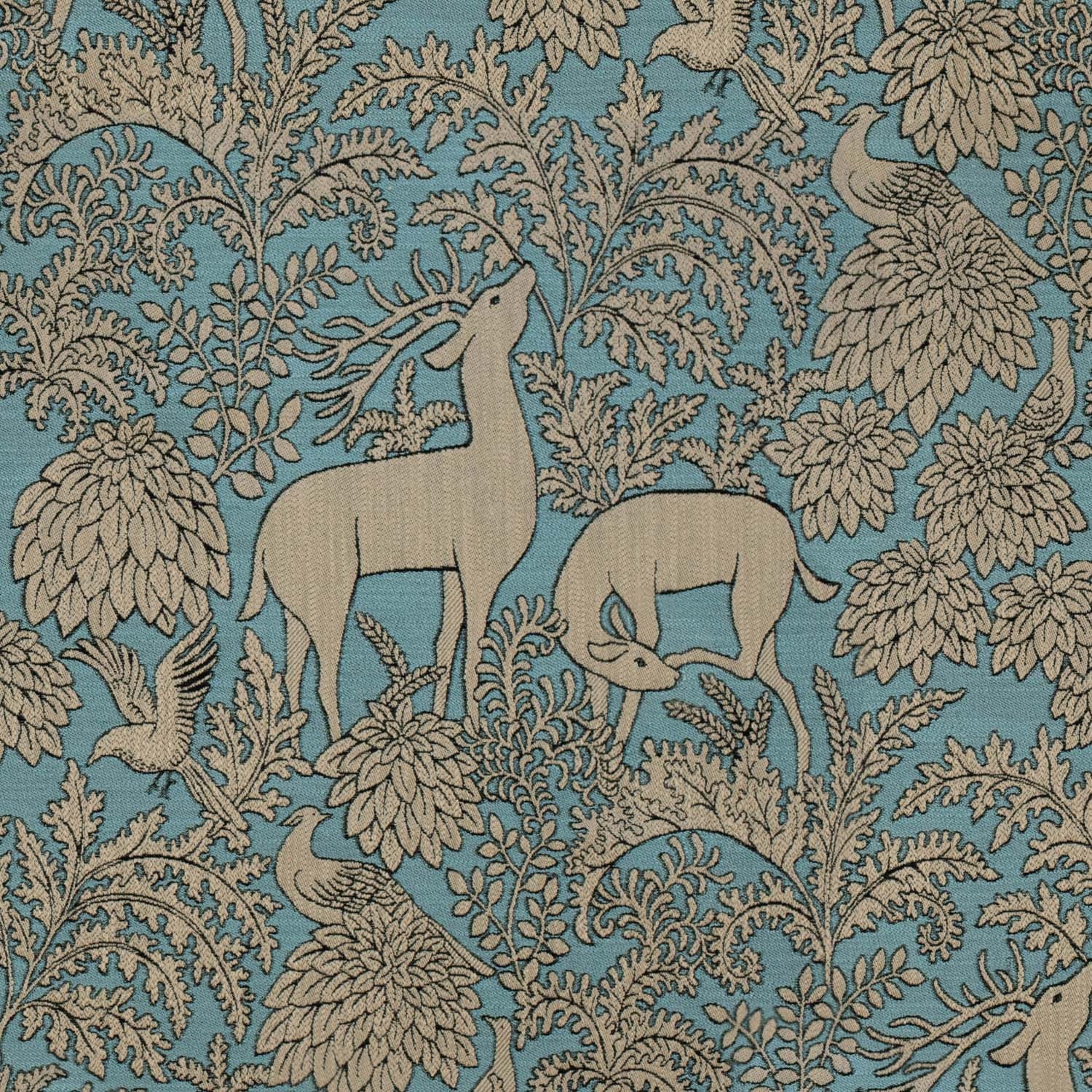 BALMORAL Aqua Woven Fabric - Warner House