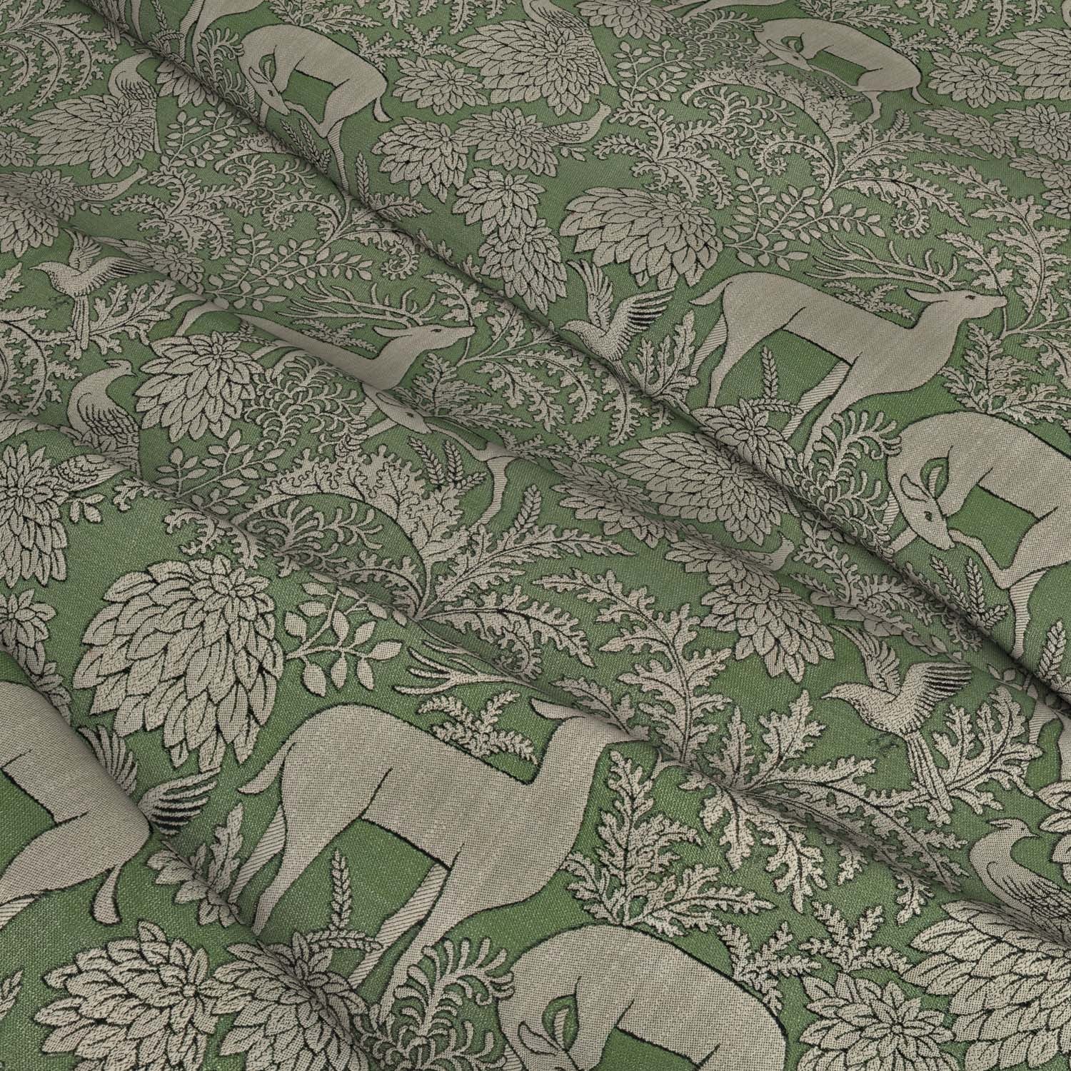BALMORAL Olive Woven Fabric - Warner House