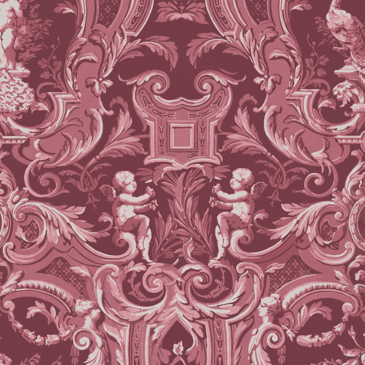 BAROQUE Red Wallpaper - Warner House