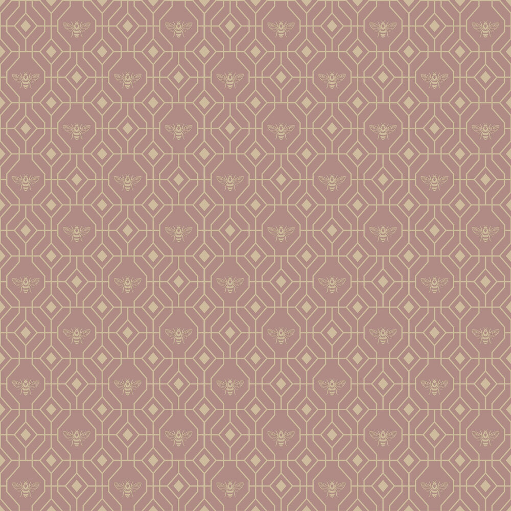 Bee Deco Wallpaper - Pink