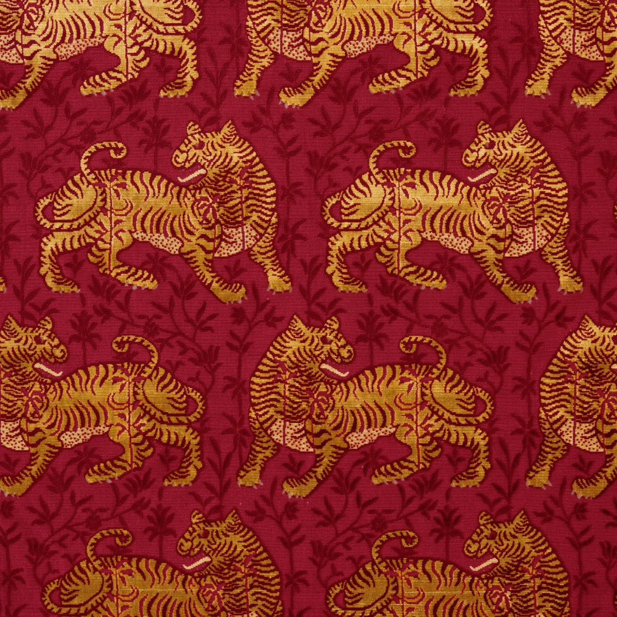 BENGAL Red Woven Fabric - Warner House