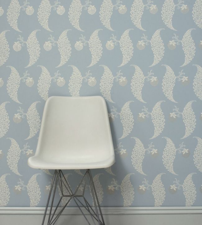 Rosslyn Room Wallpaper - Blue