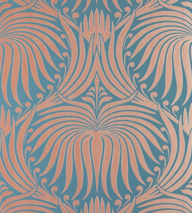 Lotus Wallpaper - Teal