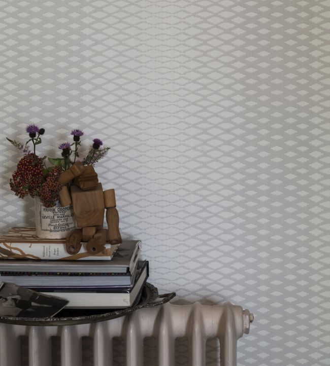 Lattice Room Wallpaper - Gray
