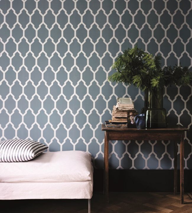 Tessella Room  Wallpaper - Teal