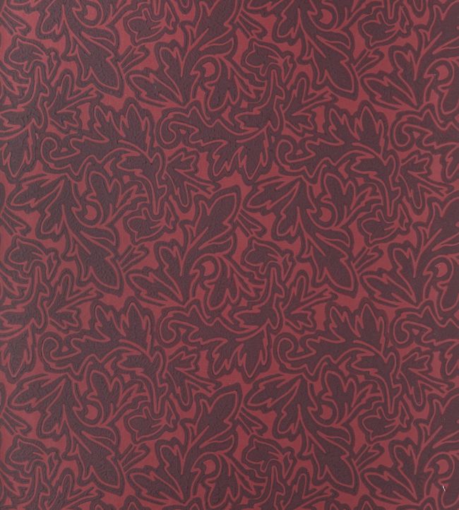 Feuille Wallpaper - Red