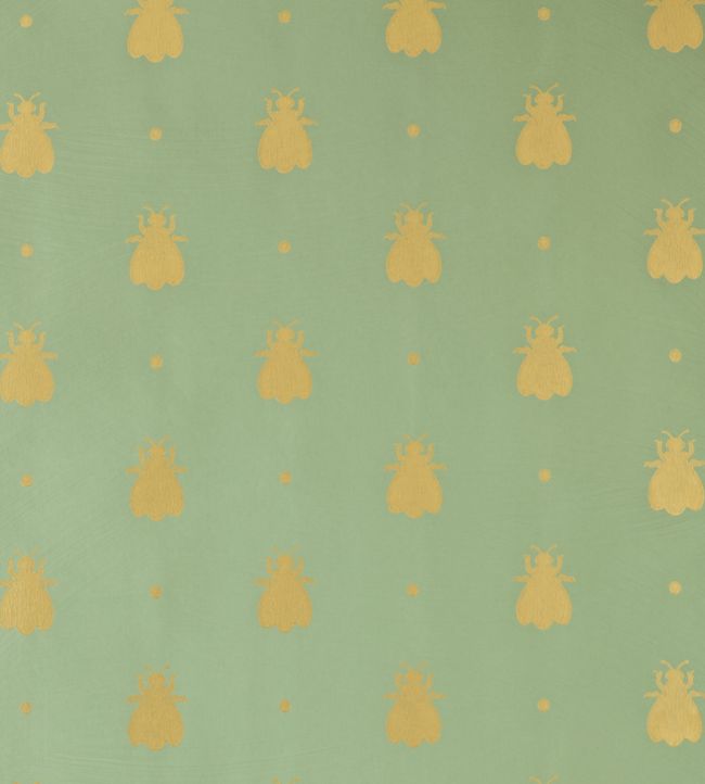 Bumble Bee Wallpaper - Green