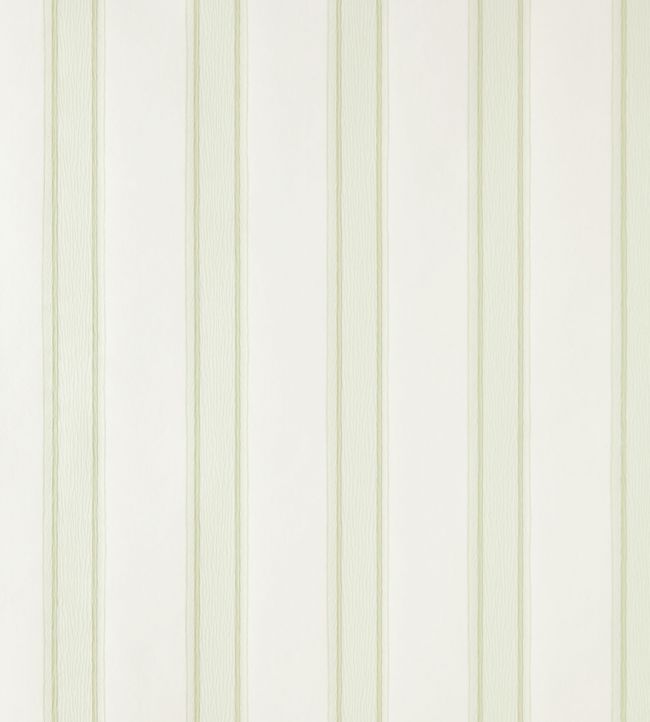 Block Print Stripe Wallpaper - White