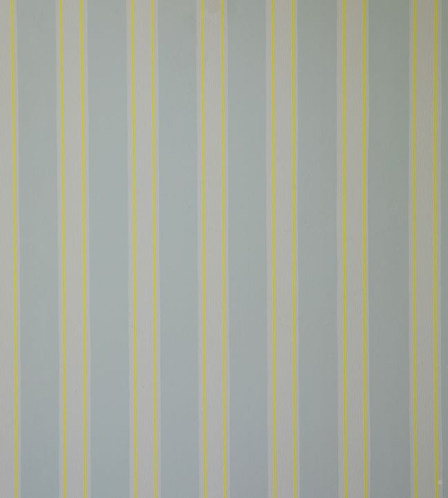 Block Print Stripe Wallpaper - Blue