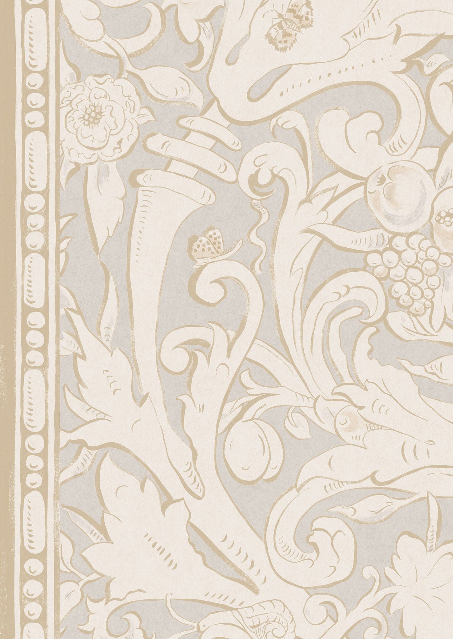 Bacchus Wallpaper - Cream