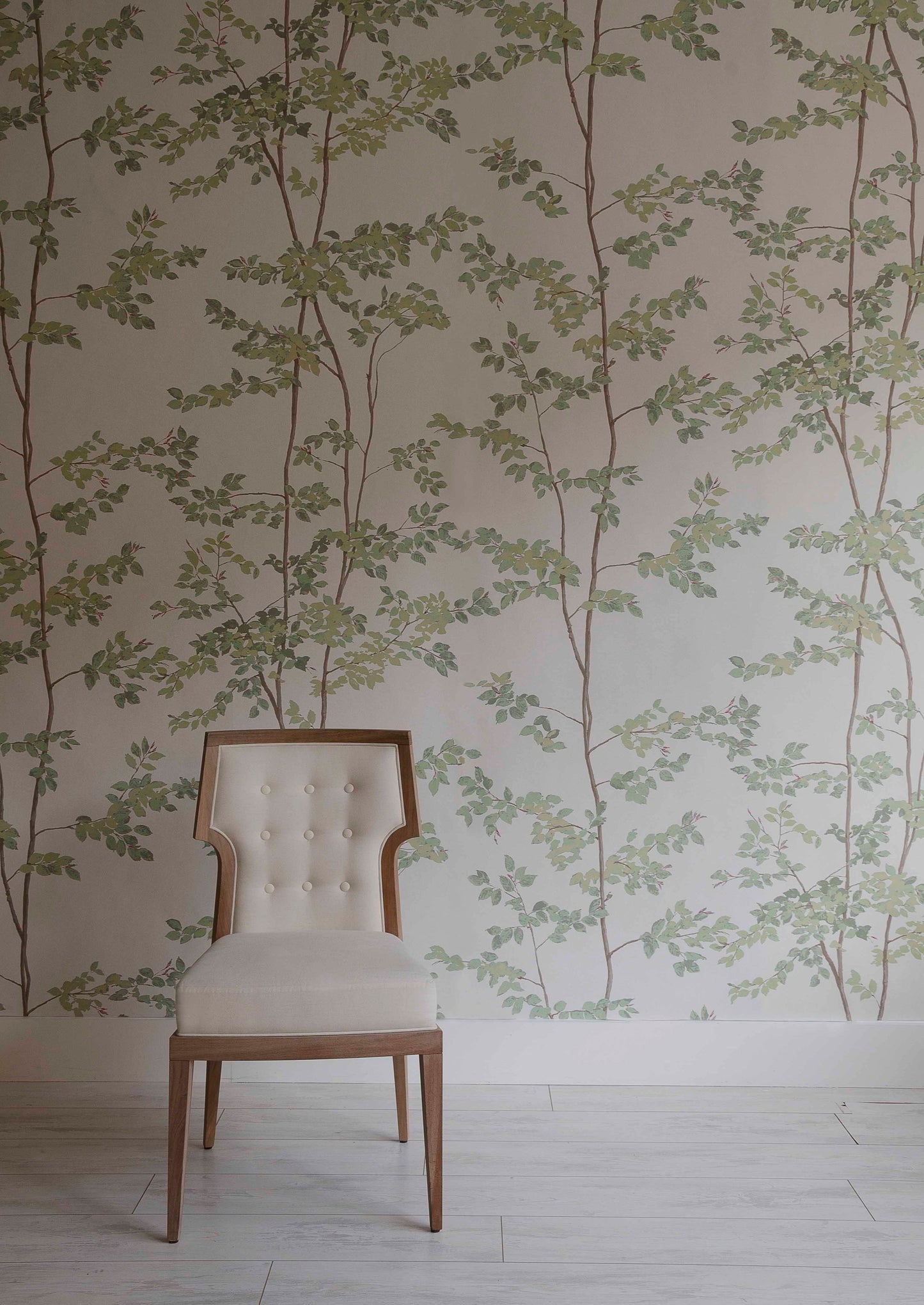 Beech Room Wallpaper - Green