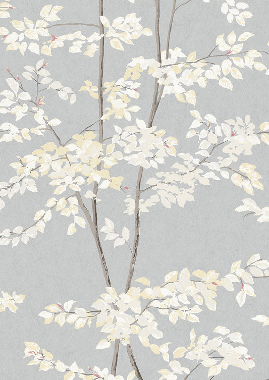 Beech Wallpaper - Blue - Lewis & Wood