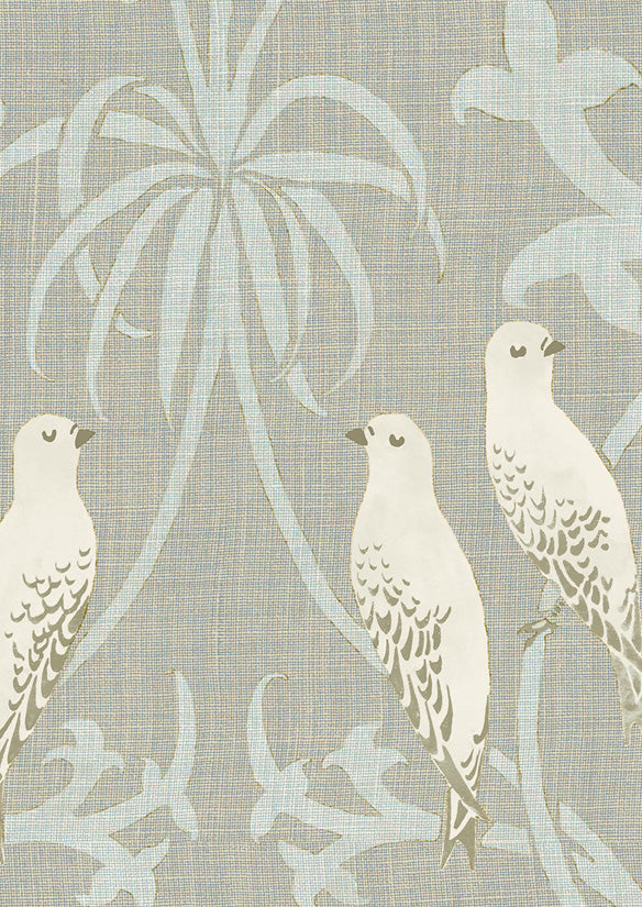Bella Wallpaper - Gray - Lewis & Wood