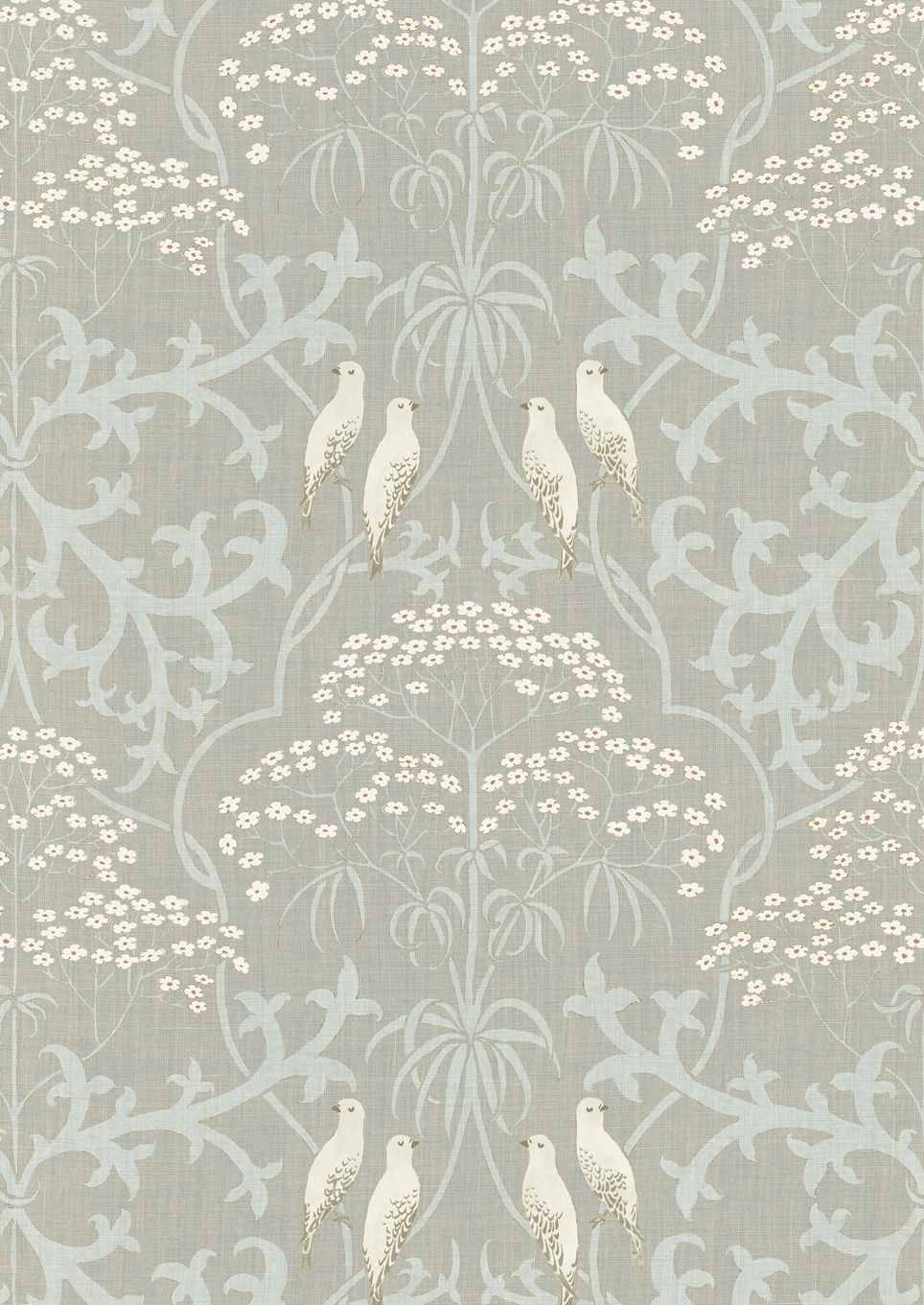 Bella Wallpaper - Gray - Lewis & Wood