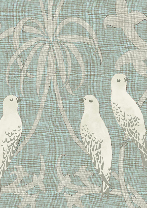 Bella Wallpaper - Green - Lewis & Wood