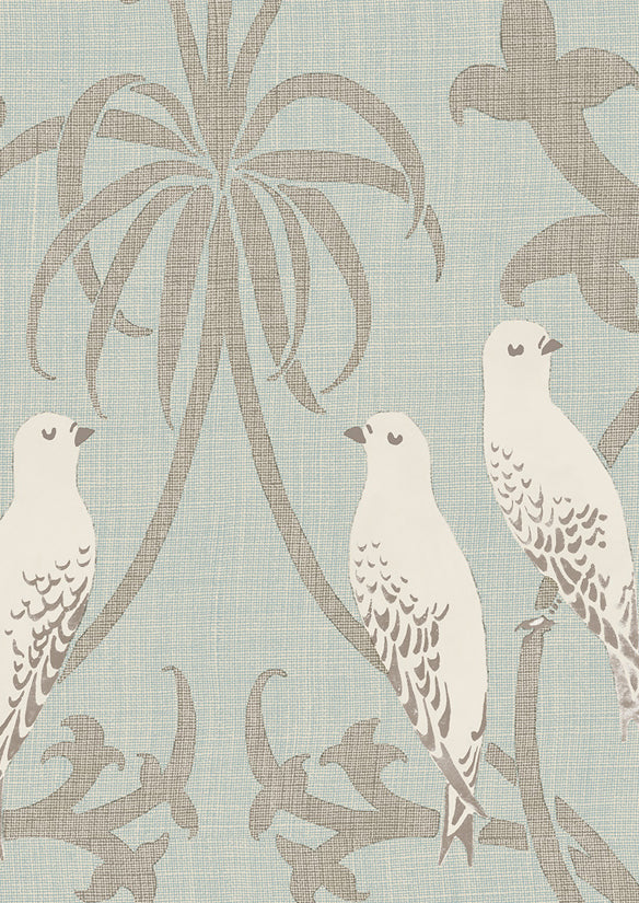 Bella Wallpaper - Teal - Lewis & Wood