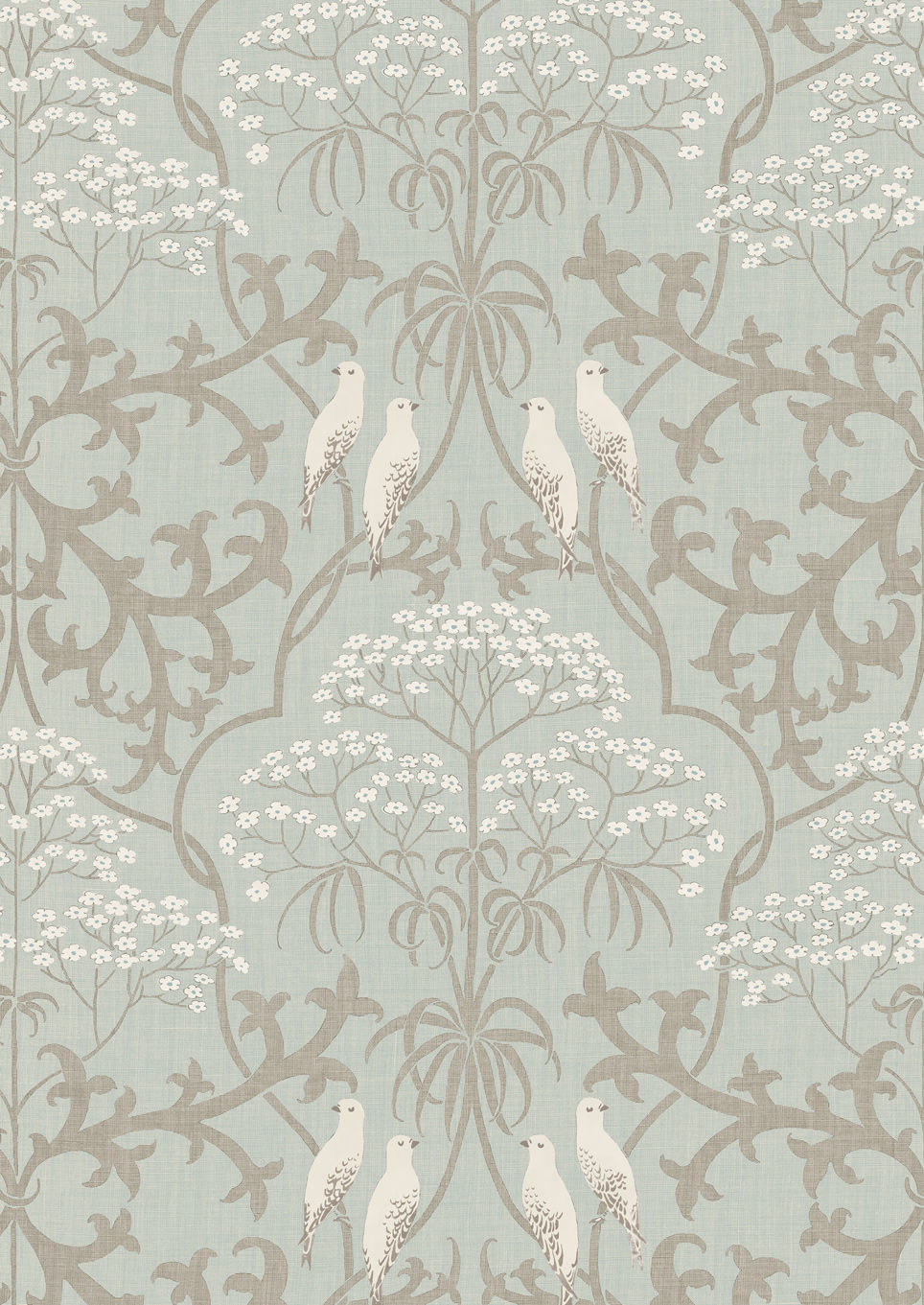 Bella Wallpaper - Teal - Lewis & Wood