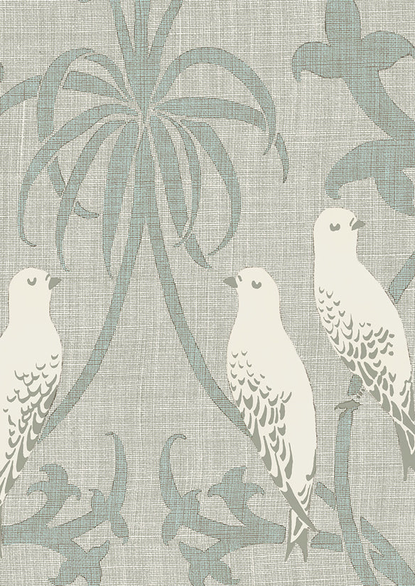 Bella Wallpaper - Gray - Lewis & Wood