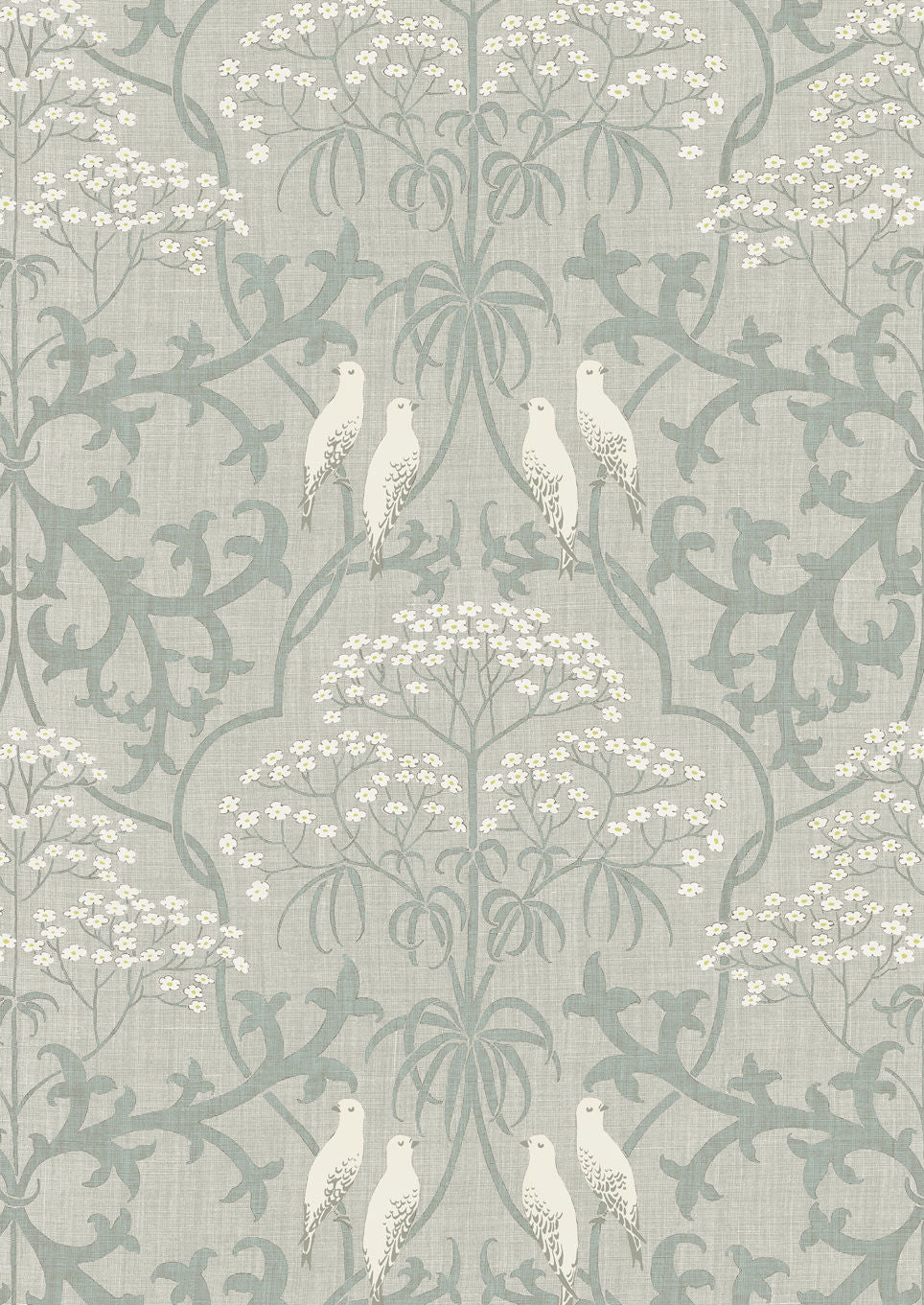 Bella Wallpaper - Gray - Lewis & Wood