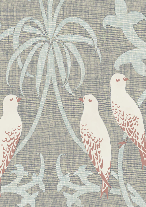 Bella Wallpaper - Brown - Lewis & Wood