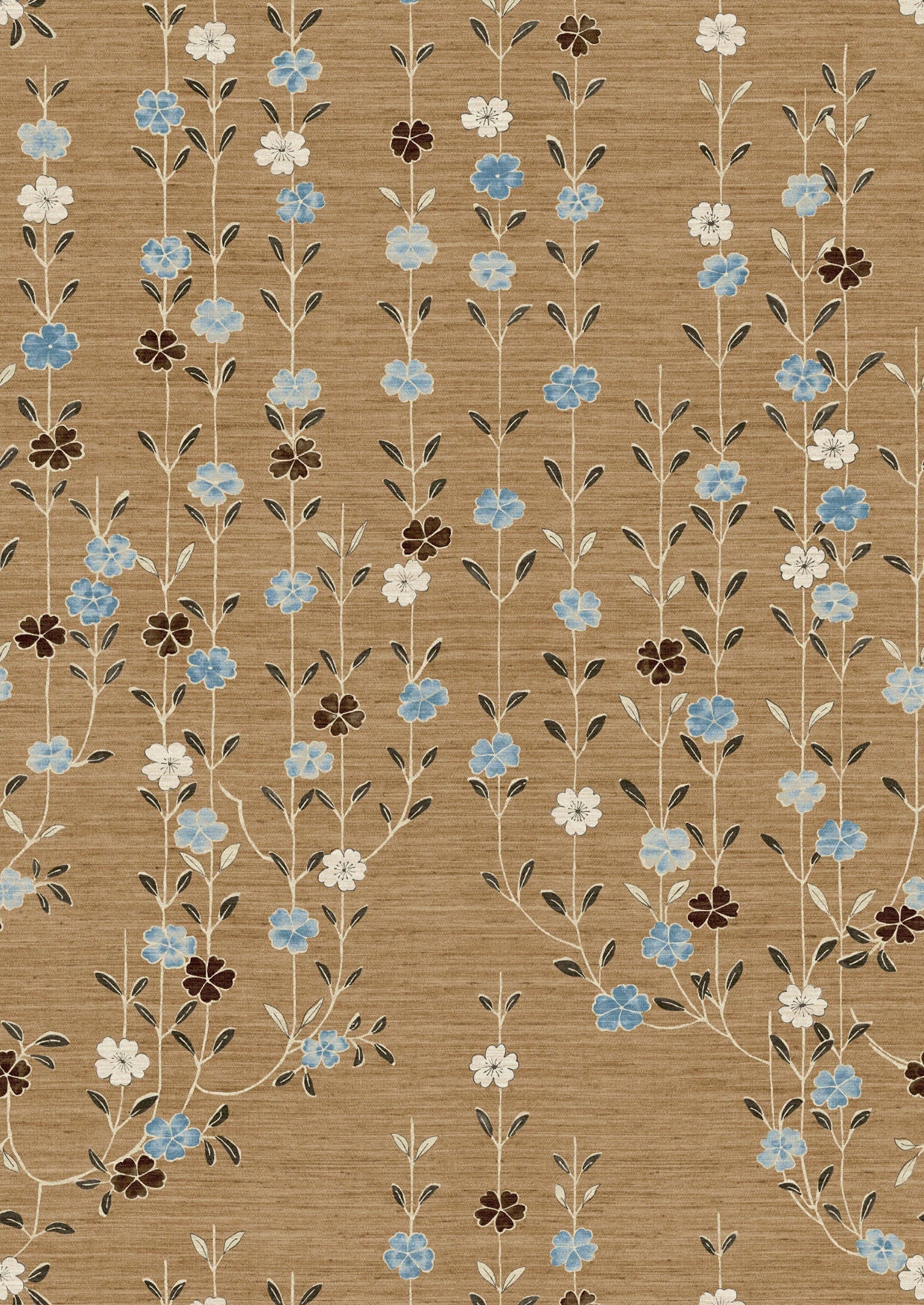 Blossom Blue Ginger Wallpaper