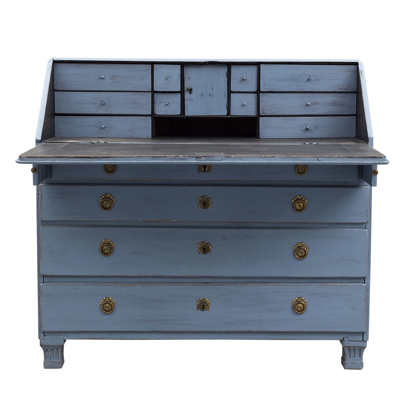 Antique Swedish Secretaire - open