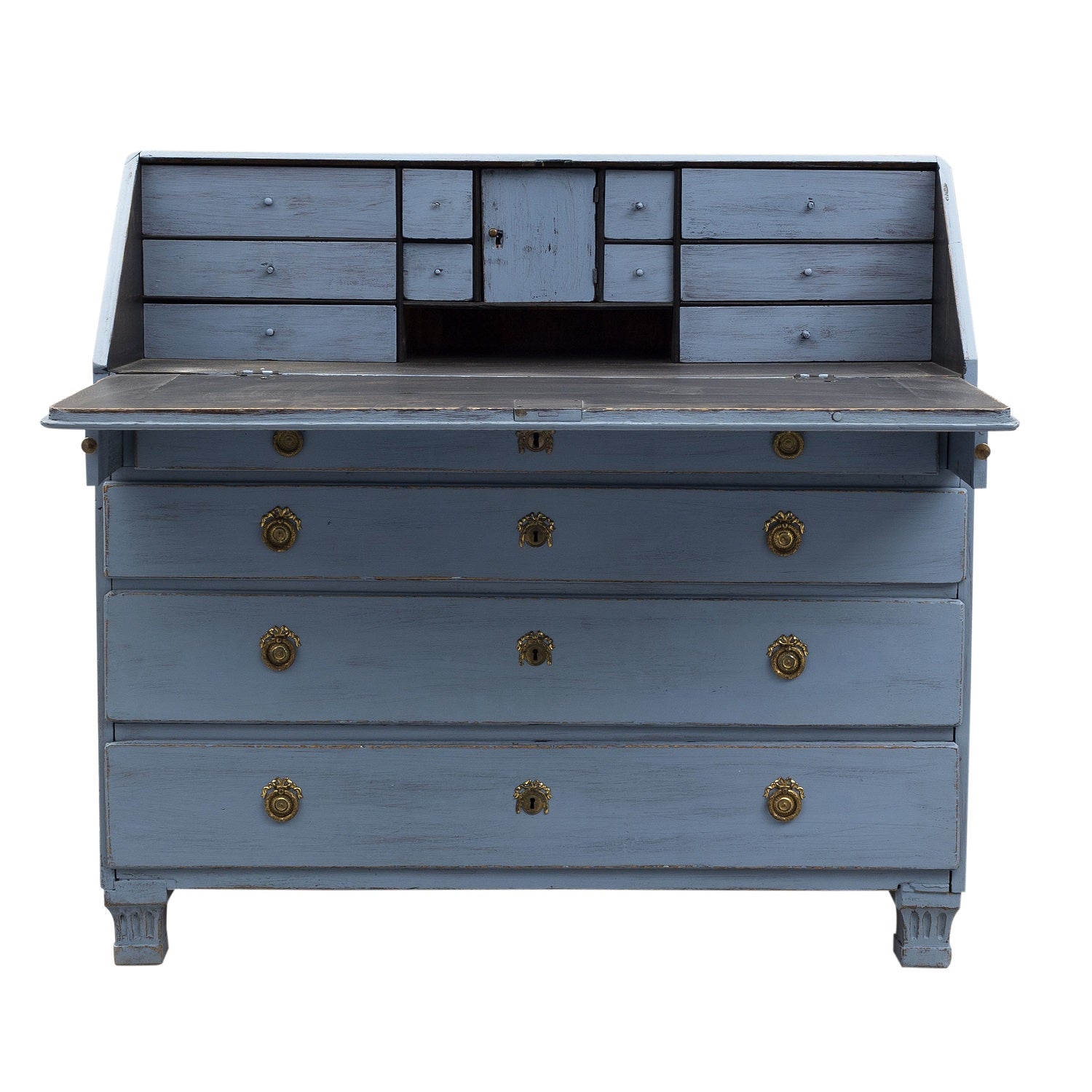 Antique Swedish Secretaire - open